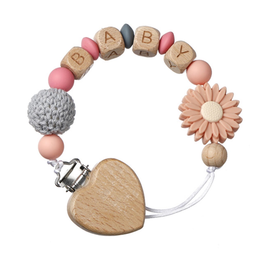Interior Design Names - INS Baby Pacifiers Personalized Name Heart