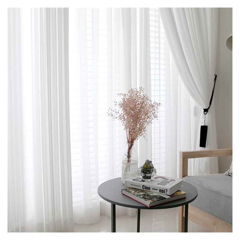 Elegant Super Soft Cream White - Linen Curtain Eyelet recension och pris