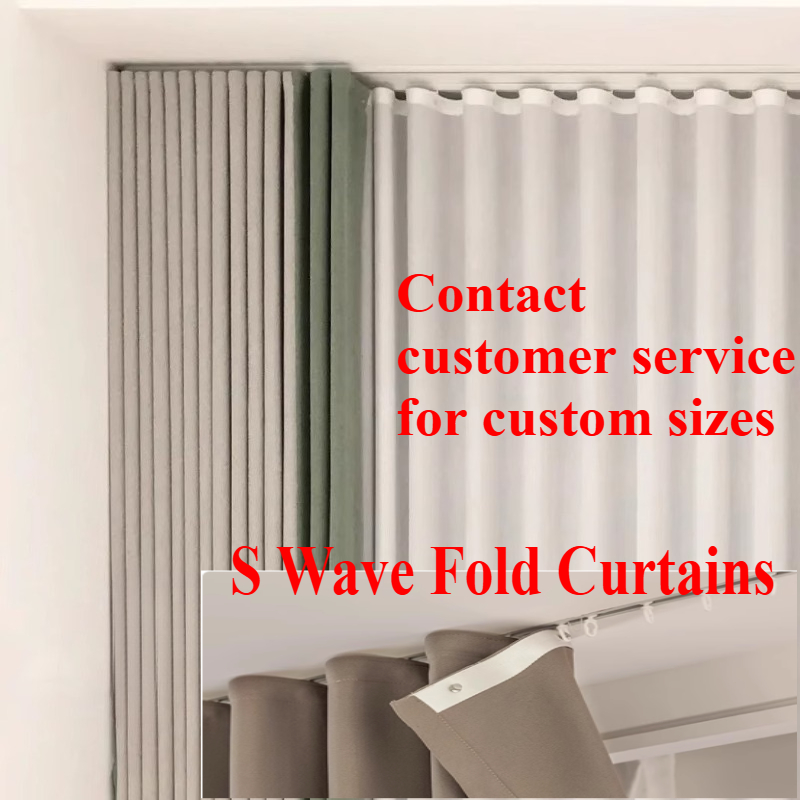 Custom Size S Wave Fold Curtai - Linen Curtain Eyelet recension och pris