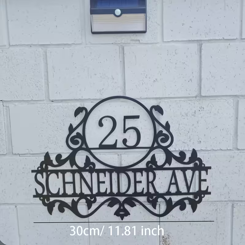 Custom Metal House Number & St - Interior Design Names recension och pris