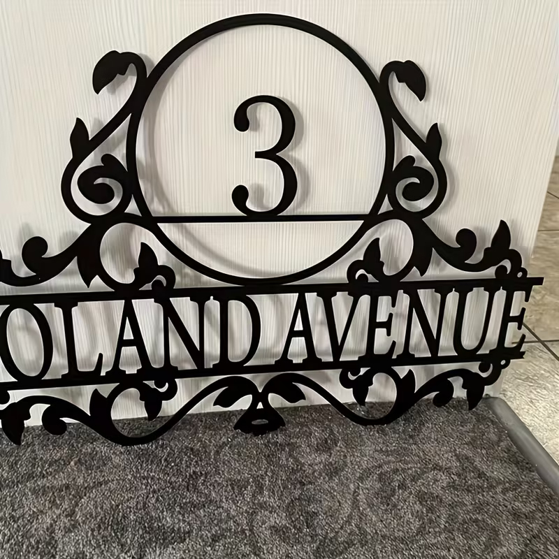 Custom Metal House Number & St - Interior Design Names recension och pris