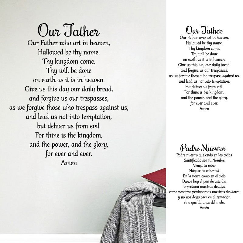 Our Father The Lord's Prayer D - Interior Design Quotes recension och pris