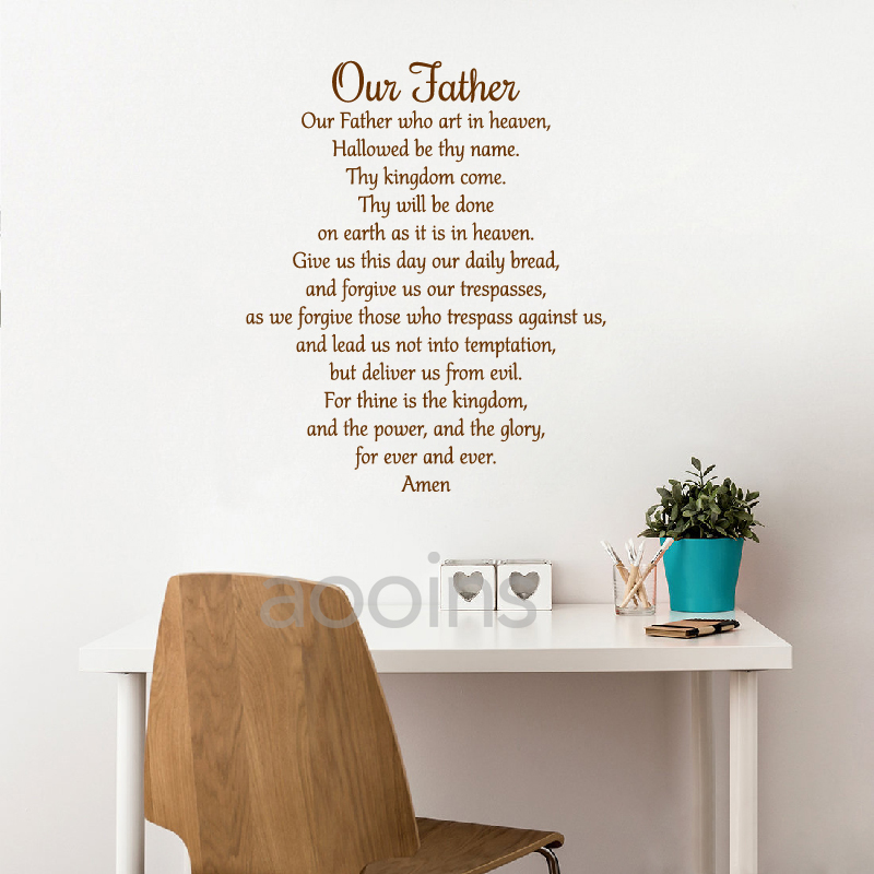 Our Father The Lord's Prayer D - Interior Design Quotes recension och pris