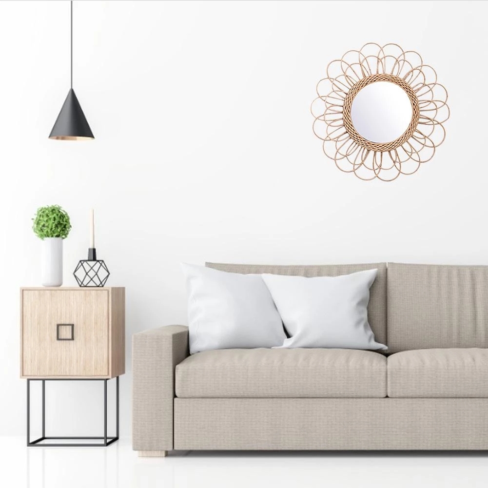 Rattan Mirror Innovative Home  - Rattan Mirror Round recension och pris