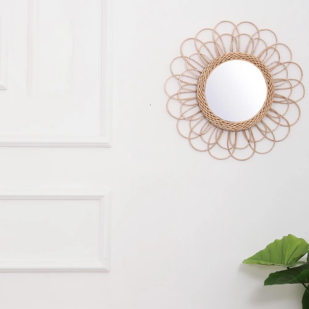 Rattan Mirror Innovative Home  - Rattan Mirror Round recension och pris