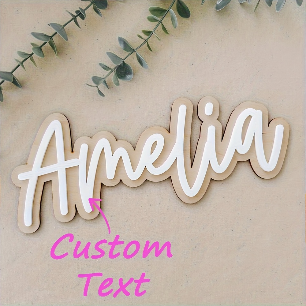 Personalized Double-Layered Wo - Interior Design Names recension och pris
