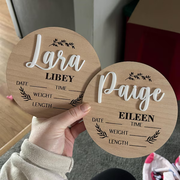 1Pc Custom Baby Announcement S - Interior Design Room recension och pris