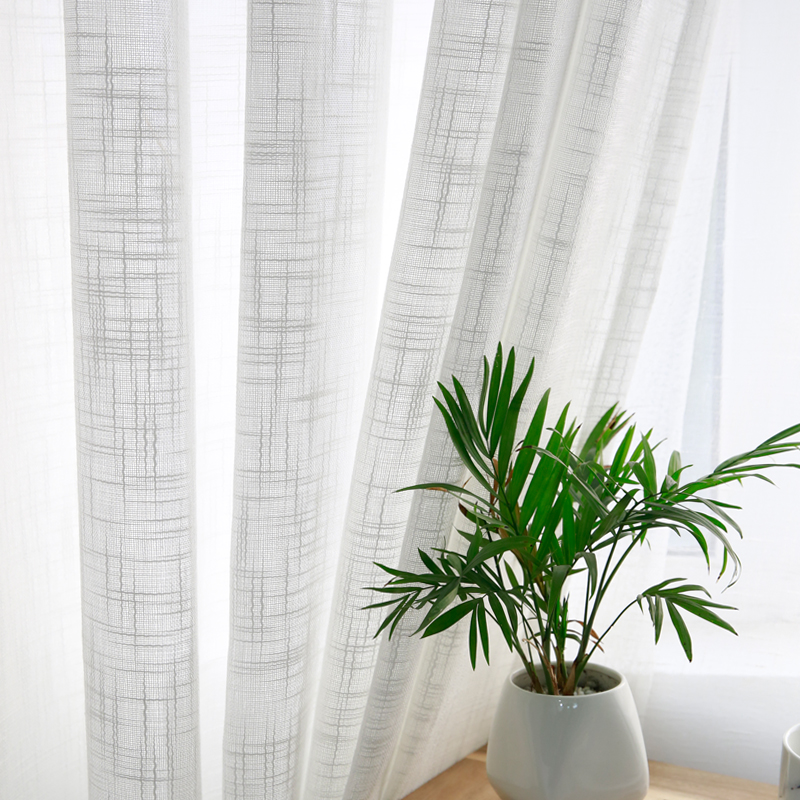 Modern cotton linen feel curta - Linen Curtain Eyelet recension och pris