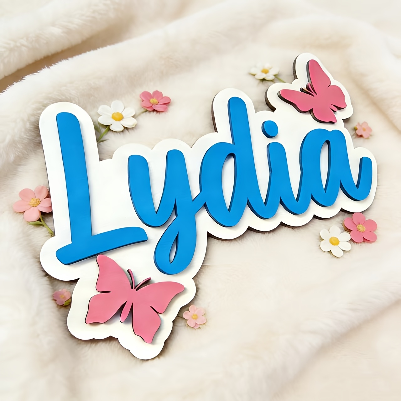 Personalized Blue & Pink Butte - Interior Design Names recension och pris