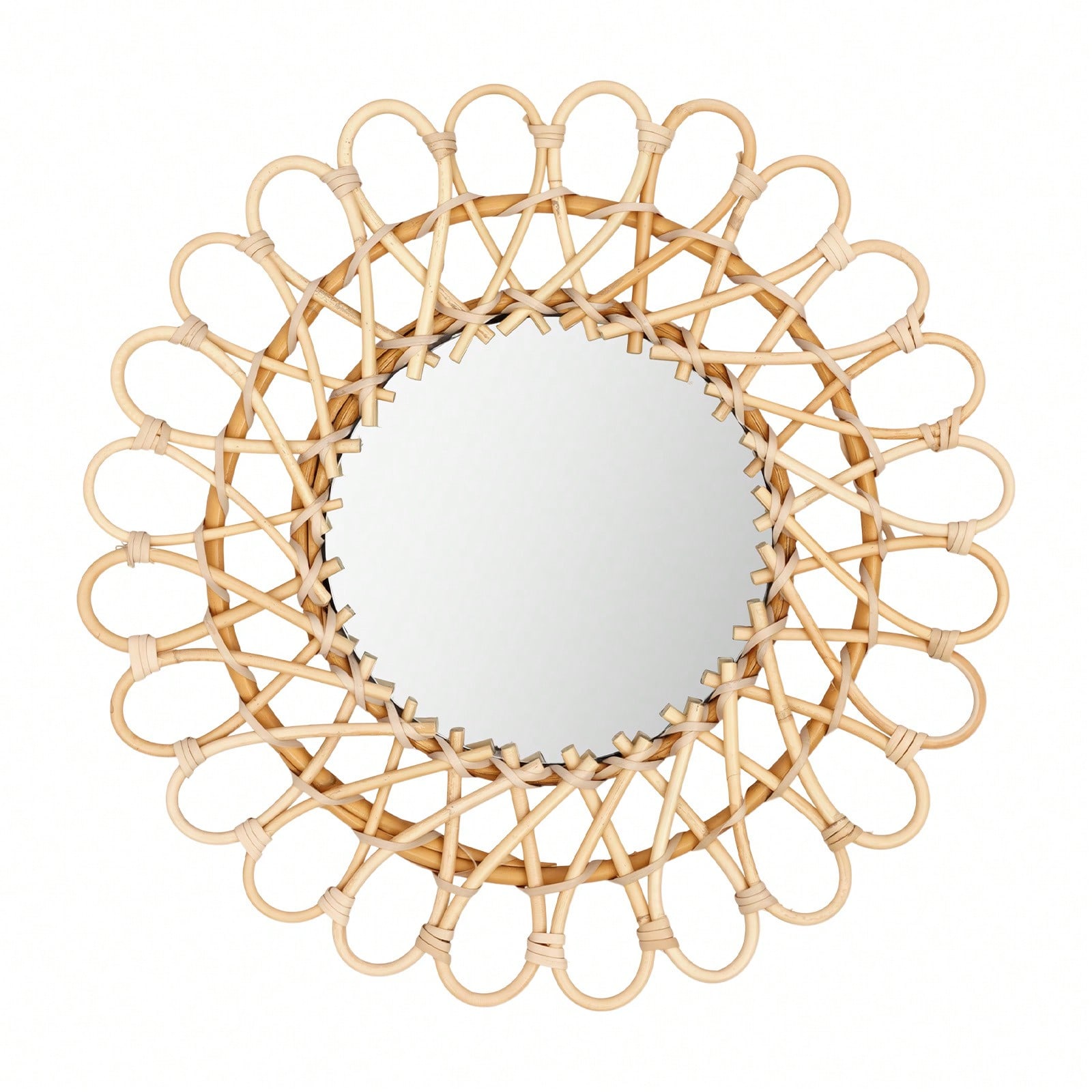 Round Rattan Mirror, Round Dec - Rattan Mirror Round recension och pris