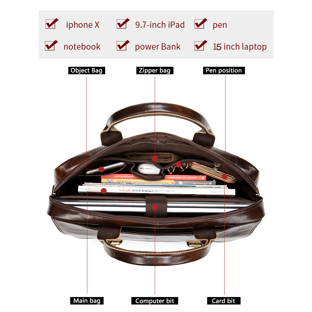 WESTAL men's briefcase  bag me - Interior Design Documentation recension och pris