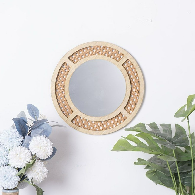 Creative Decorative Mirror Han - Rattan Mirror Round recension och pris