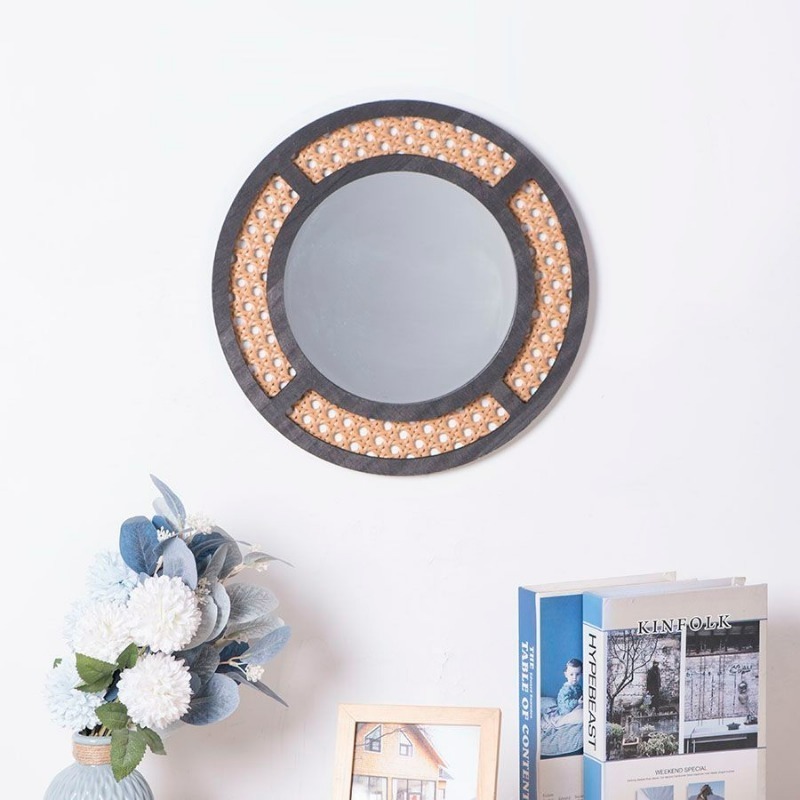 Creative Decorative Mirror Han - Rattan Mirror Round recension och pris