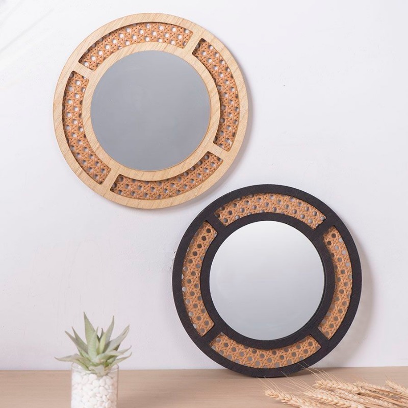 Creative Decorative Mirror Han - Rattan Mirror Round recension och pris