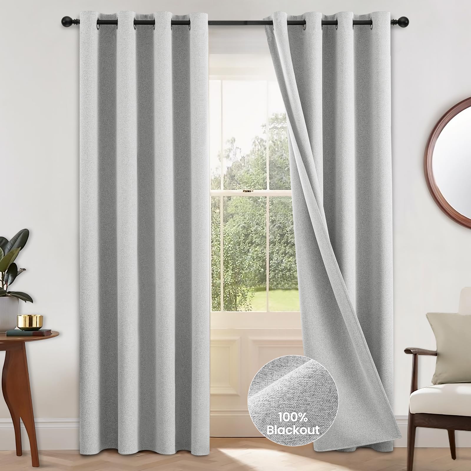 310cm Height Custom Made 100%  - Linen Curtain Eyelet recension och pris
