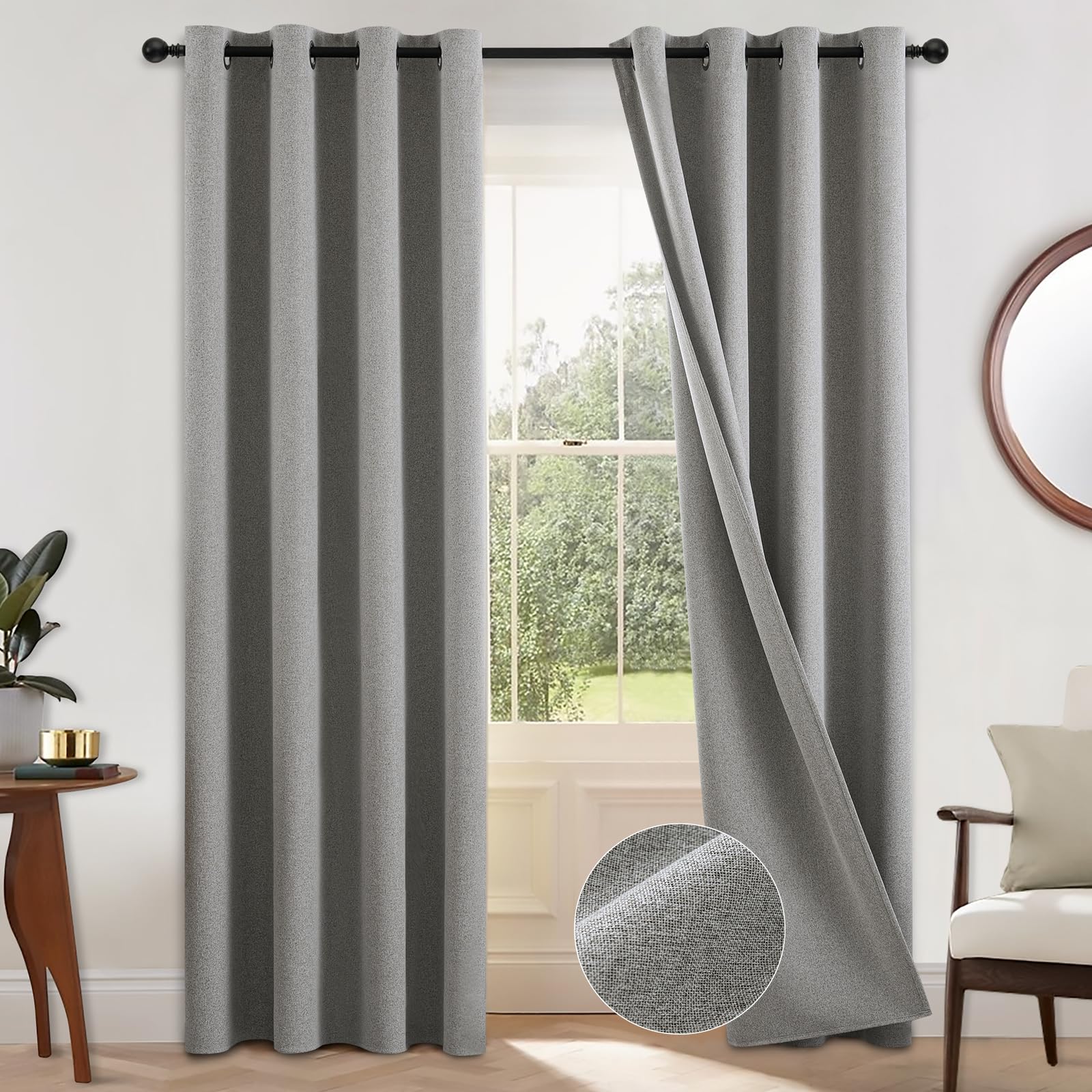 310cm Height Custom Made 100%  - Linen Curtain Eyelet recension och pris