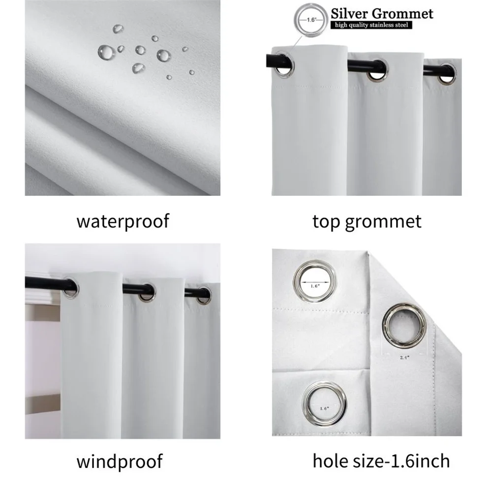 Top and Bottom Grommets Curtai - Linen Curtain Eyelet recension och pris