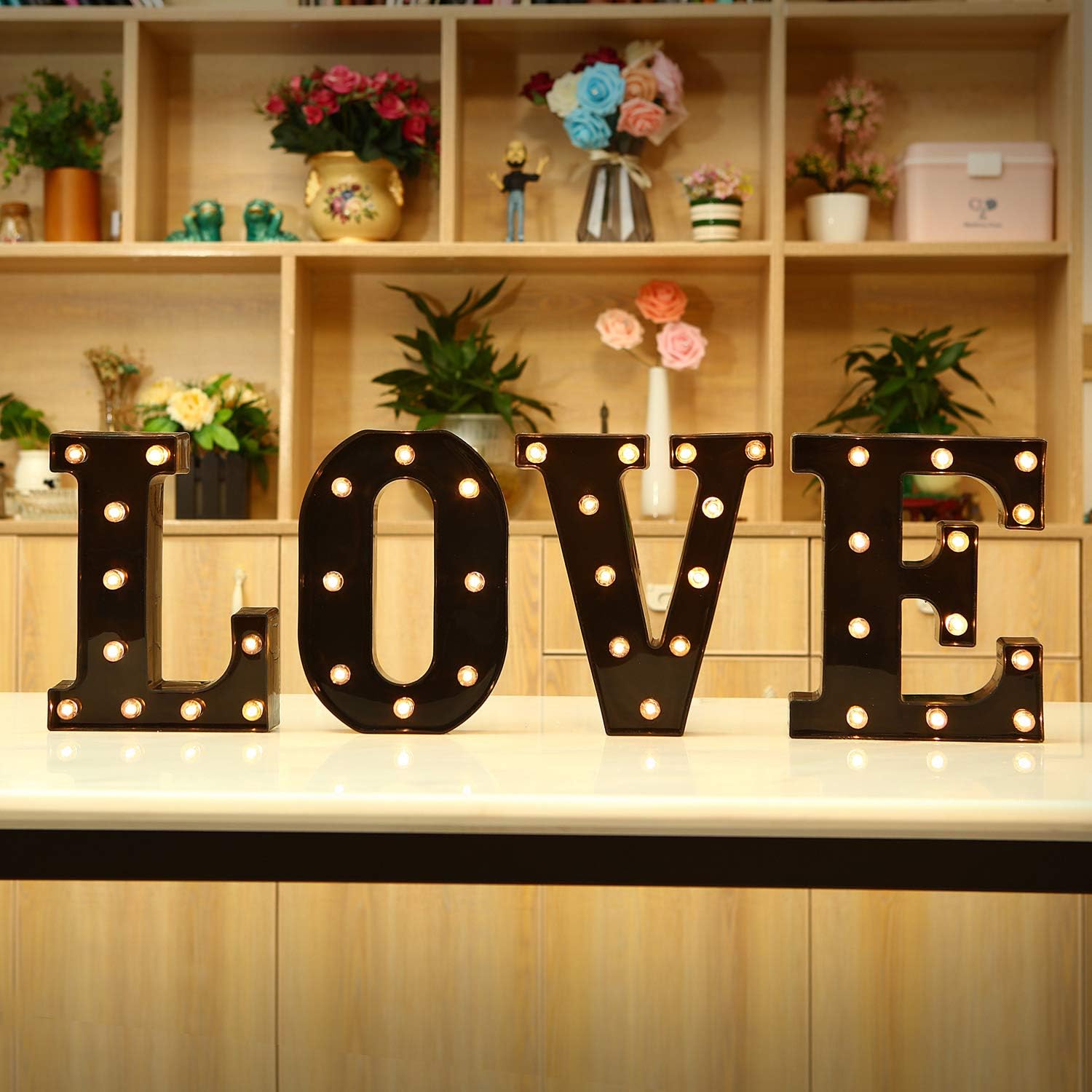 22cm Led Light Letters Black A - Interior Design Quotes recension och pris