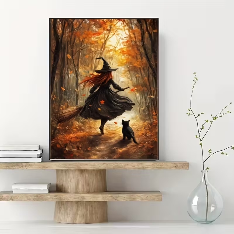 Retro Alloween Autumn Witch On - Interior Design Room recension och pris