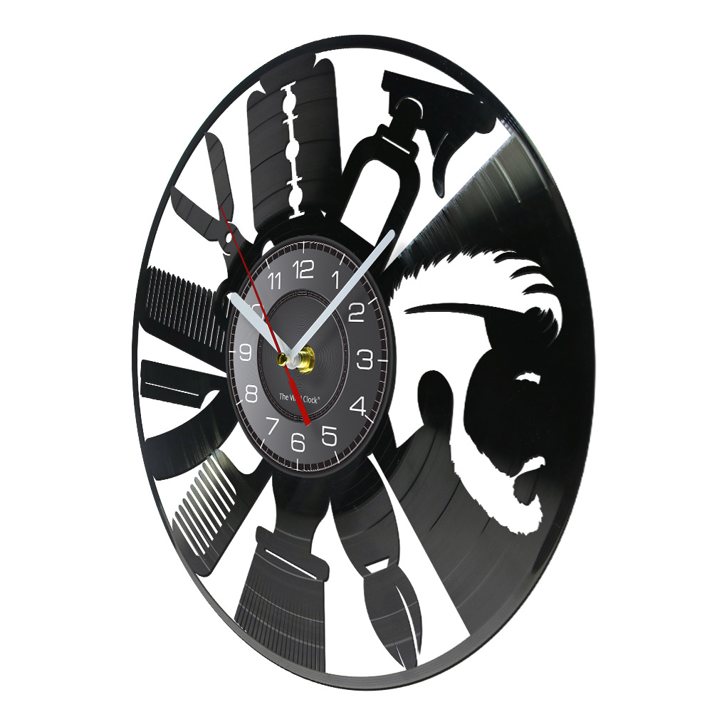Hair Salon Tools Wall Clock Ba - Interior Design Living Room Ideas recension och pris