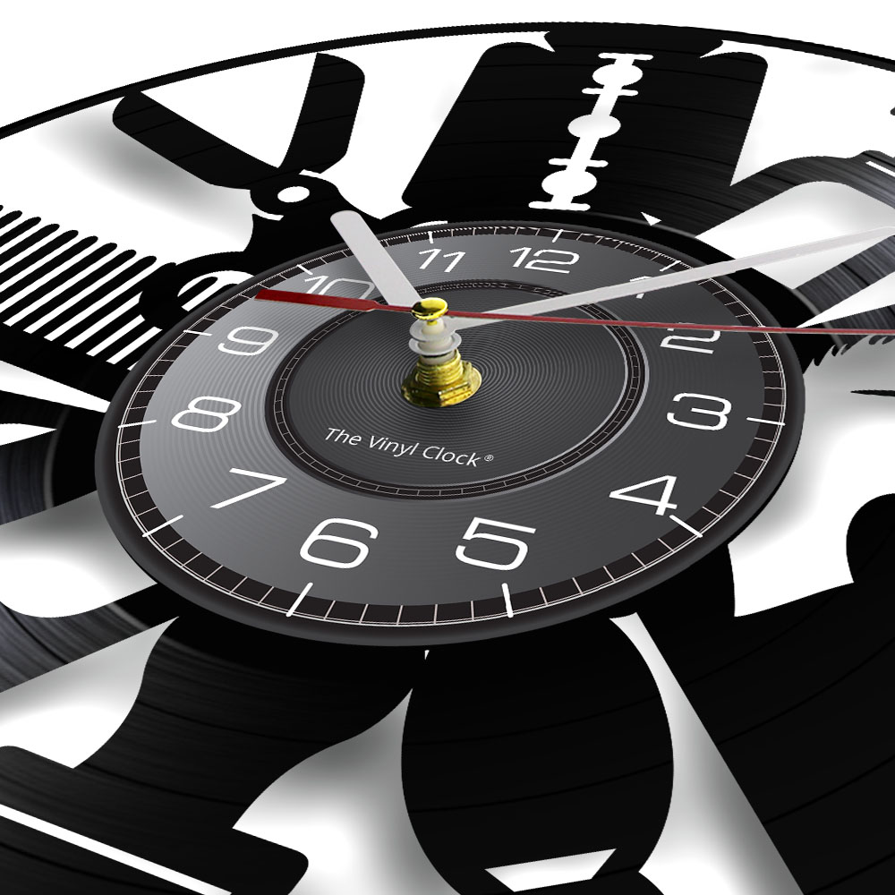 Hair Salon Tools Wall Clock Ba - Interior Design Living Room Ideas recension och pris