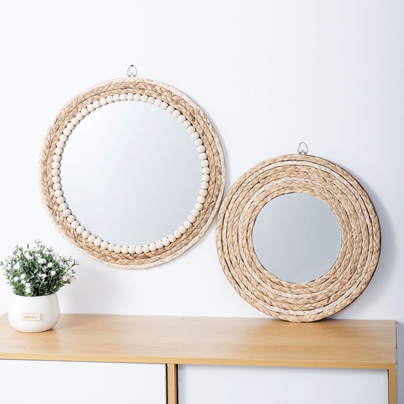 Rattan Handicrafts Decorative  - Rattan Mirror Round recension och pris