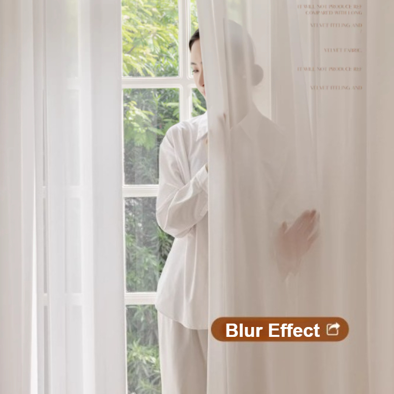 Solid White Tulle Good Quality - Linen Curtain Eyelet recension och pris