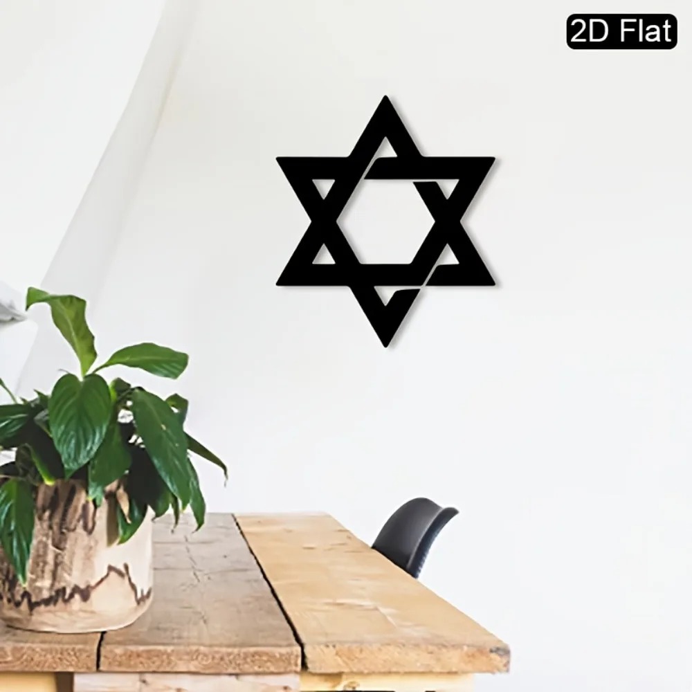 CIFBUY Iron Wall Art Star of D - Interior Design Room recension och pris