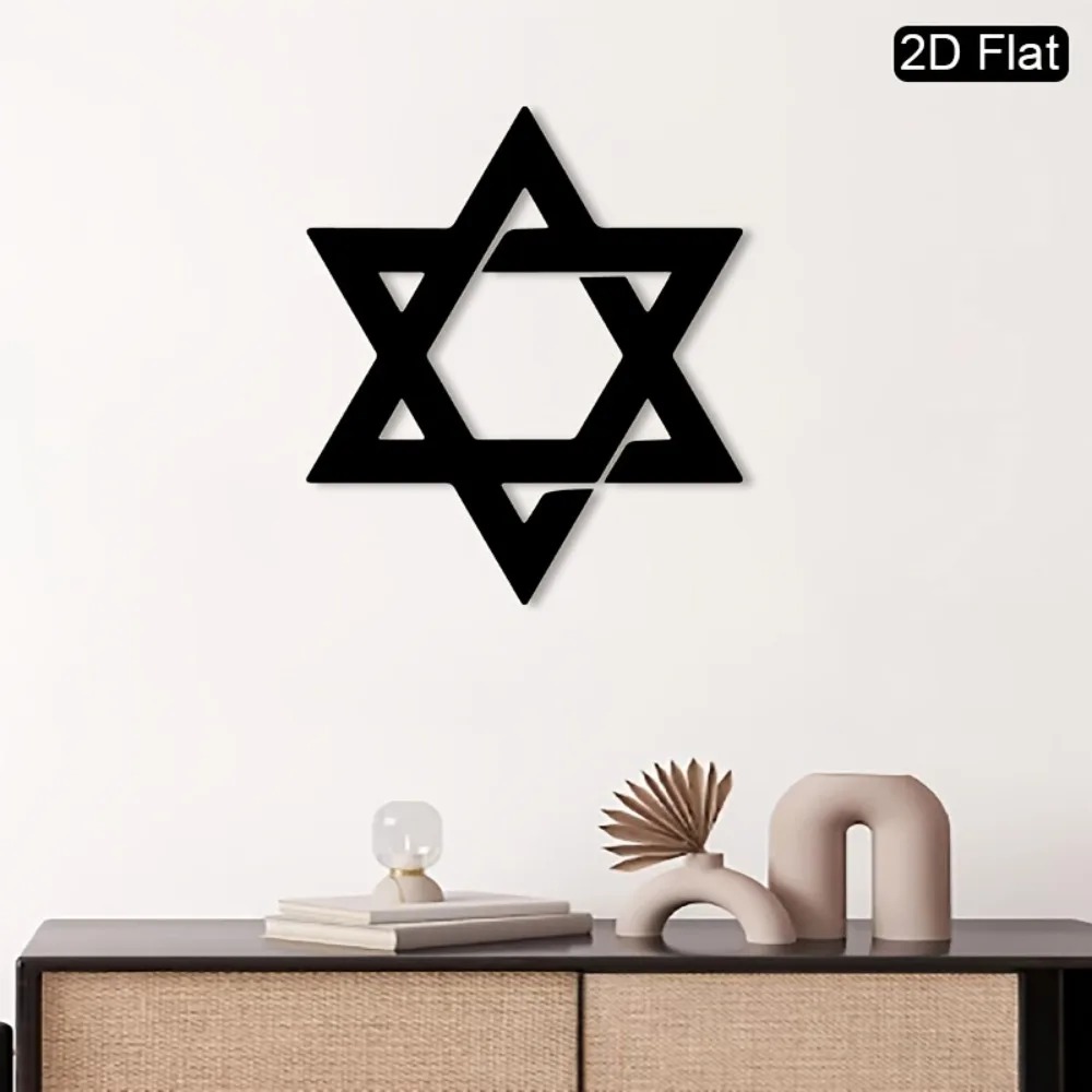 CIFBUY Iron Wall Art Star of D - Interior Design Room recension och pris