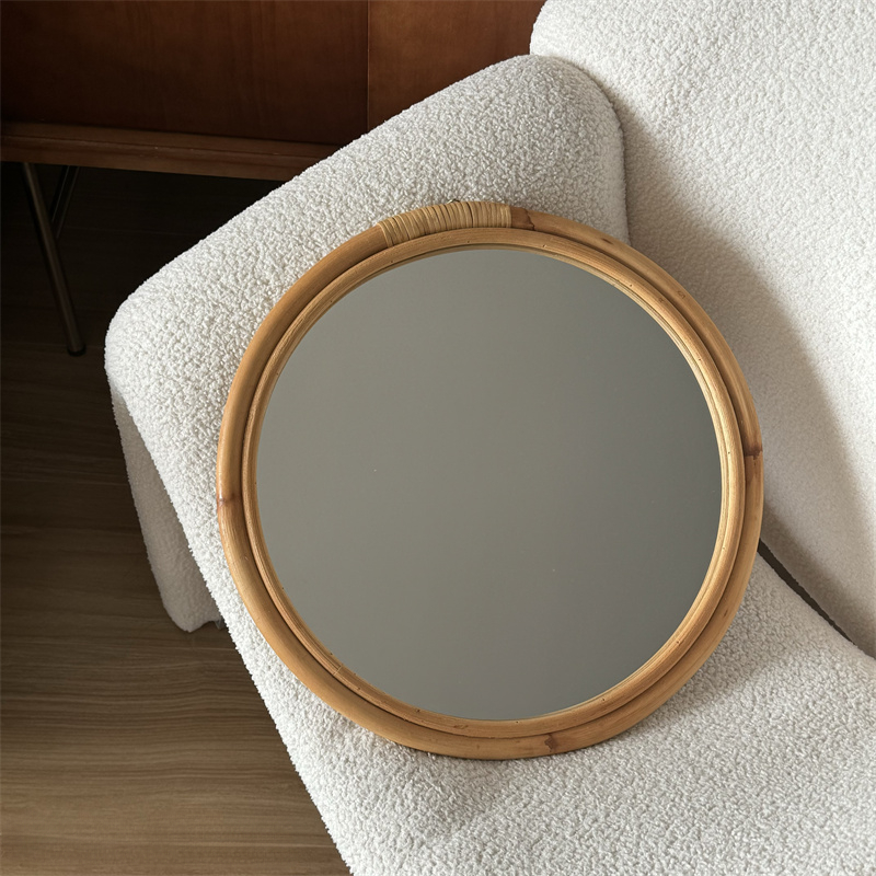 Medieval Rattan Mirror Makeup  - Rattan Mirror Round recension och pris