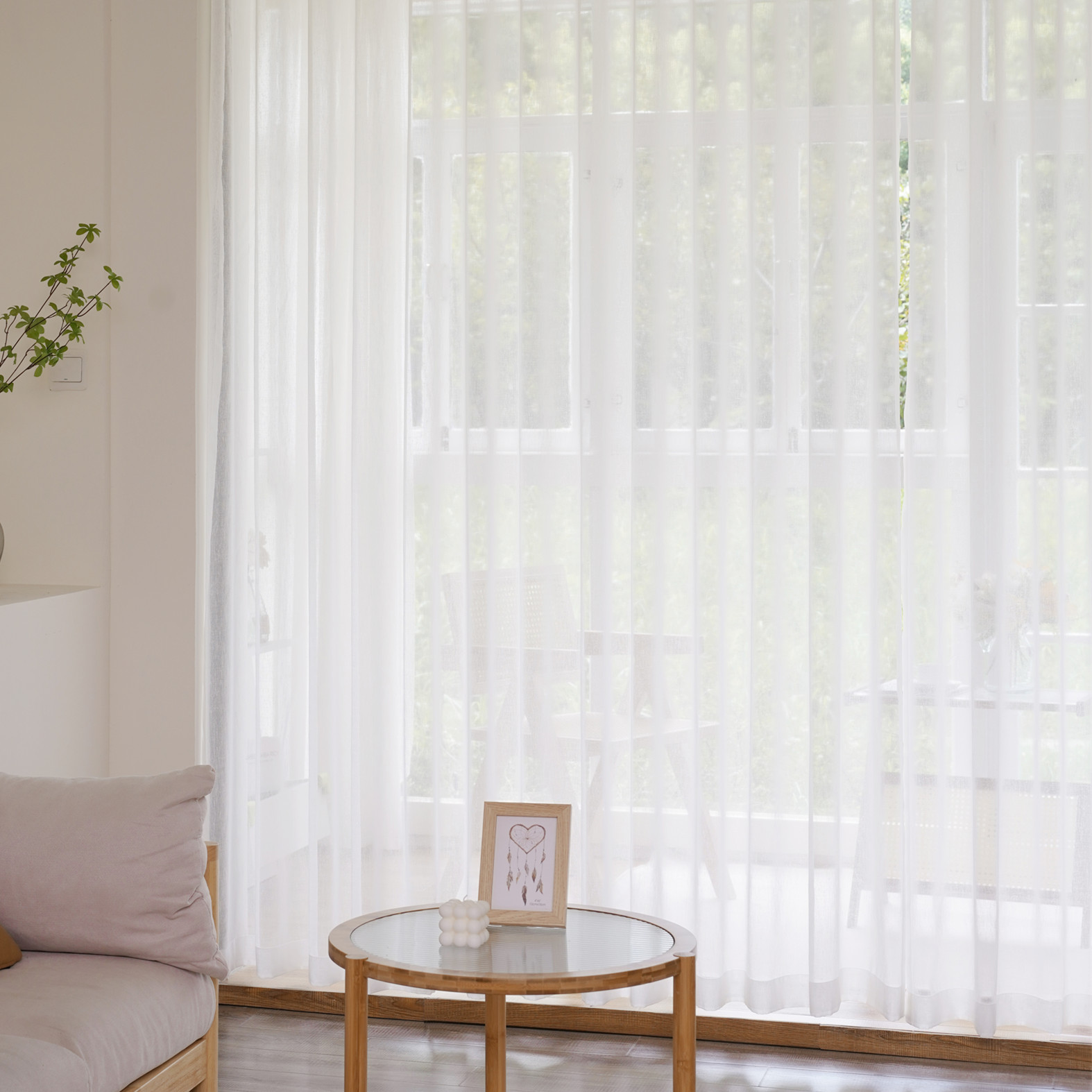 S Folds Cream White Linen Like - Linen Curtain Eyelet recension och pris