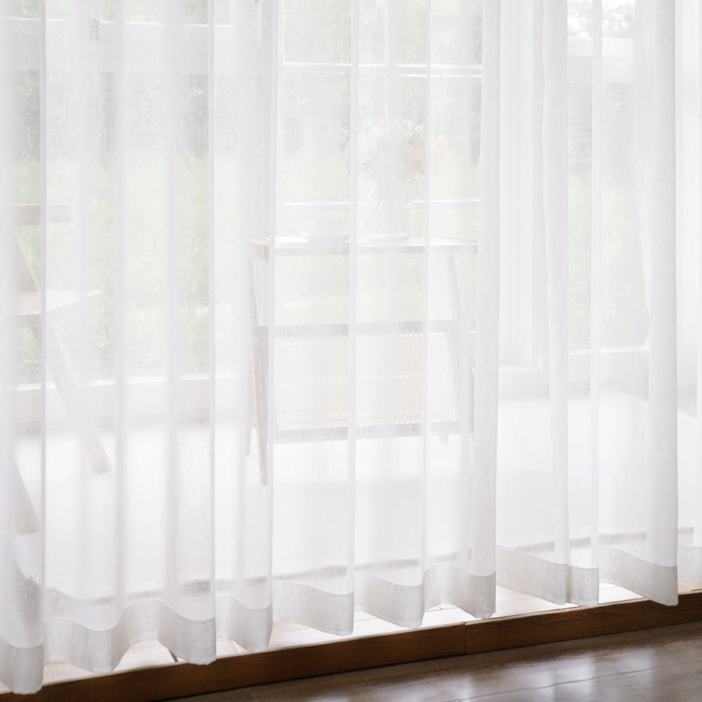 S Folds Cream White Linen Like - Linen Curtain Eyelet recension och pris