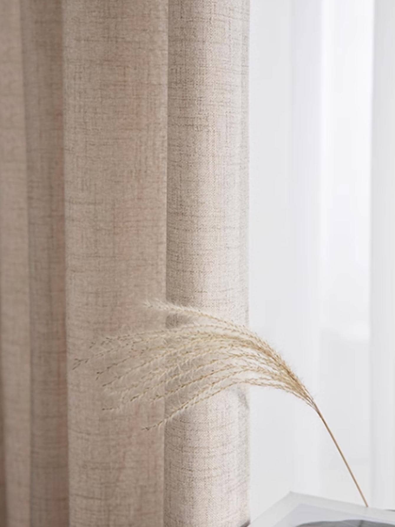 Japanese style thickened cotto - Linen Curtain Eyelet recension och pris