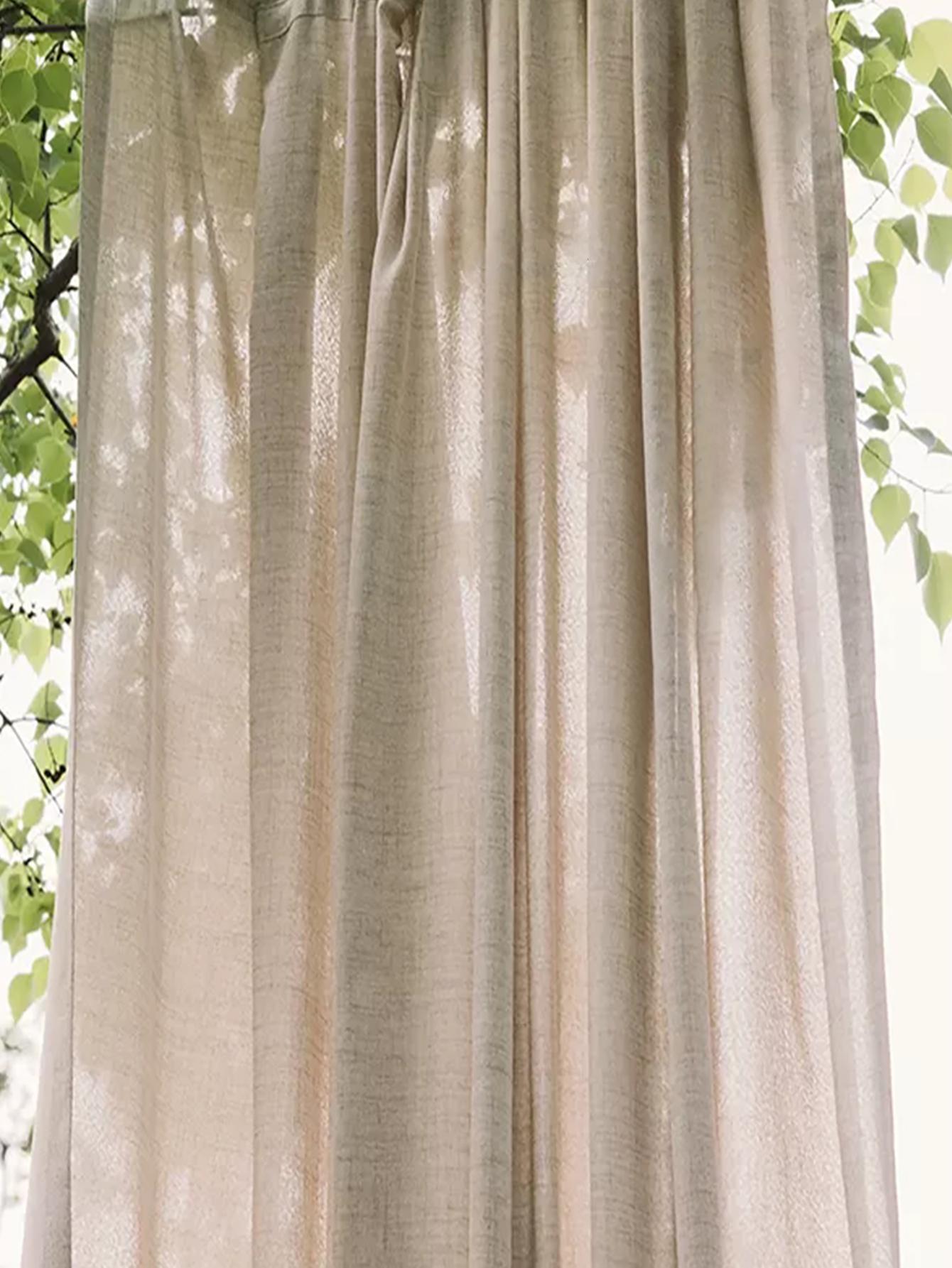 Japanese style thickened cotto - Linen Curtain Eyelet recension och pris