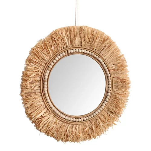 Rattan Decorative Mirrors for  - Rattan Mirror Round recension och pris