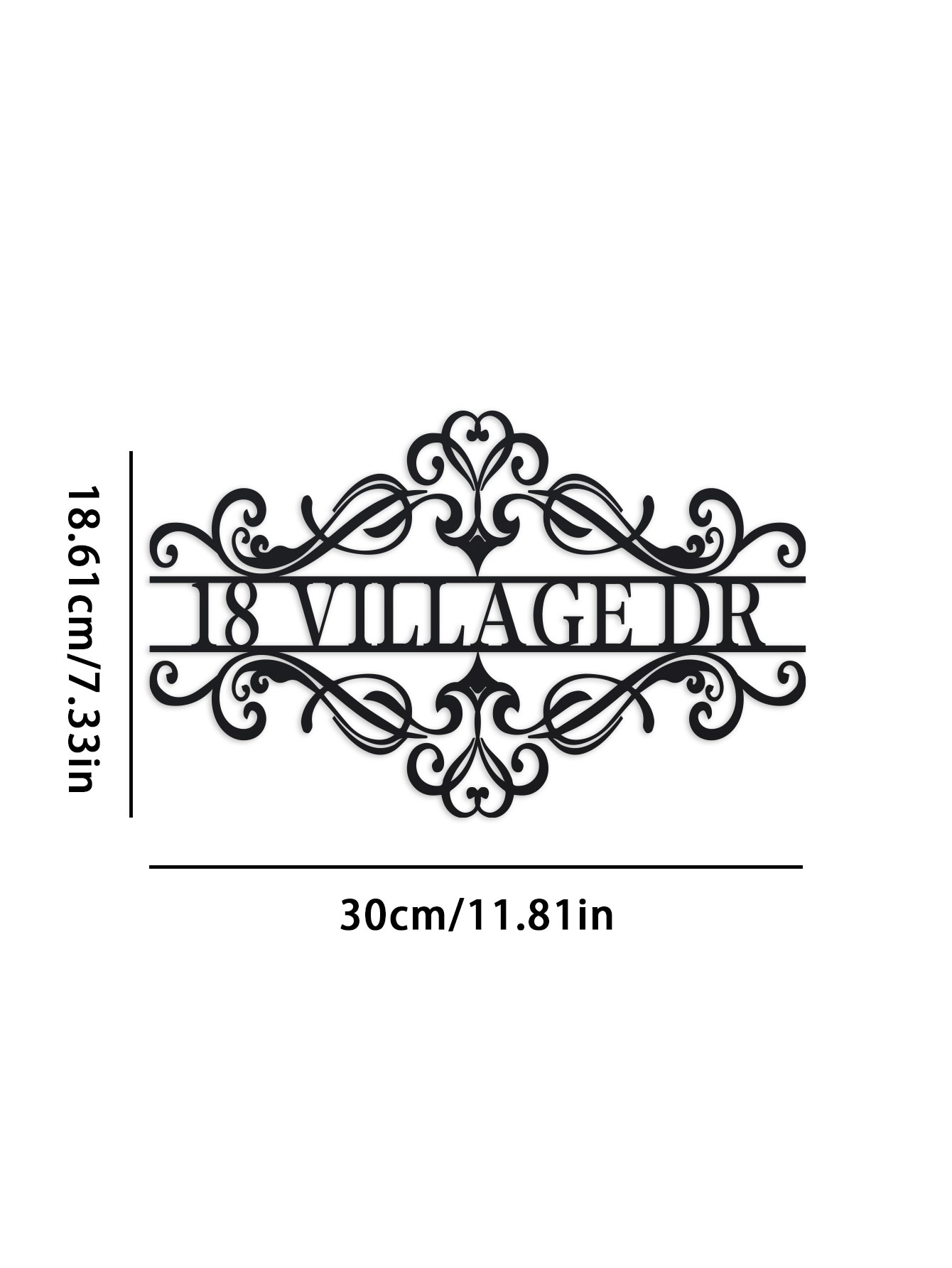 Personalized Metal Name Sign - - Interior Design Names recension och pris