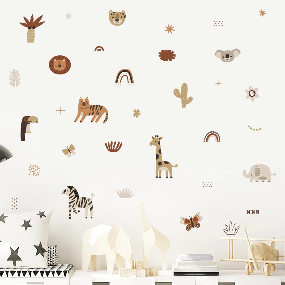 Cartoon Africa Animals Elephan - Interior Design Quotes recension och pris