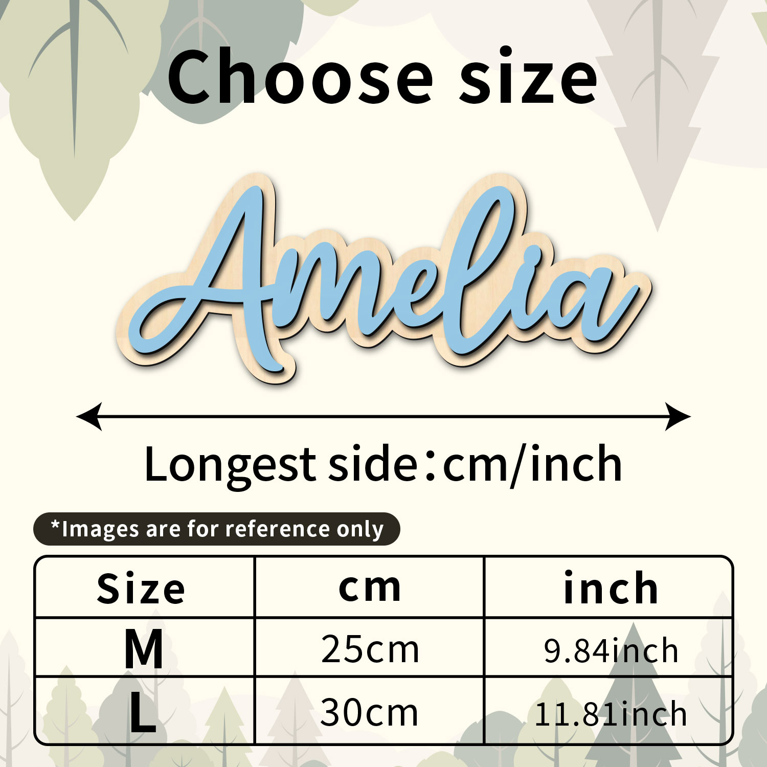 1pc Customized Wooden Name Dec - Interior Design Room recension och pris